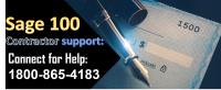 Sage 100 Contractor support ☎ 1800-865-4183 image 1